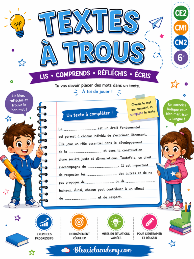 texte à trous
