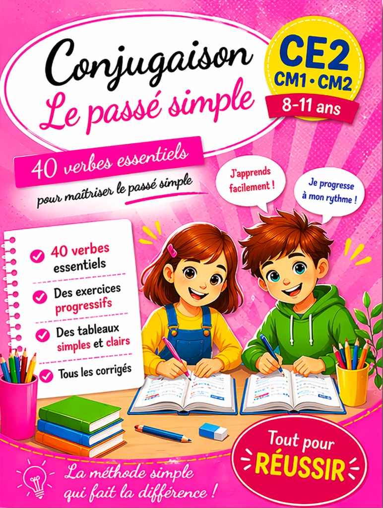 Cahier de conjugaison le passé simple