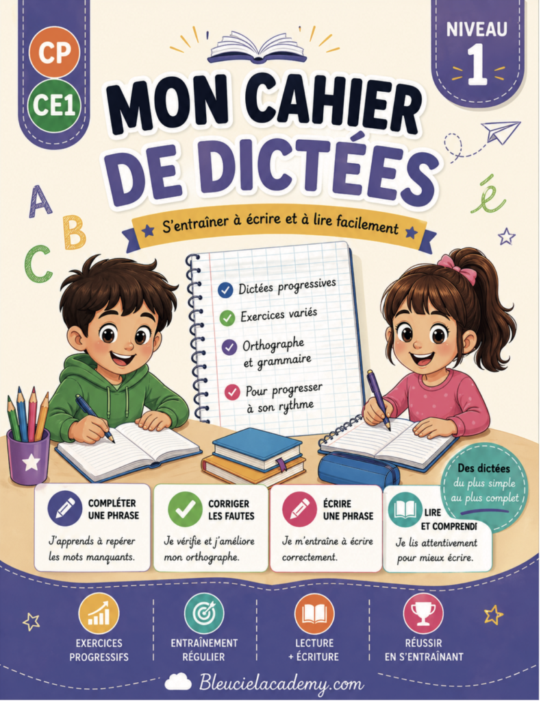 Cahier de dictées N°1