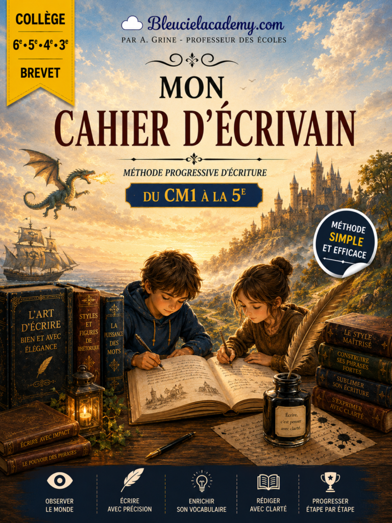 Mon cahier d'écrivain
