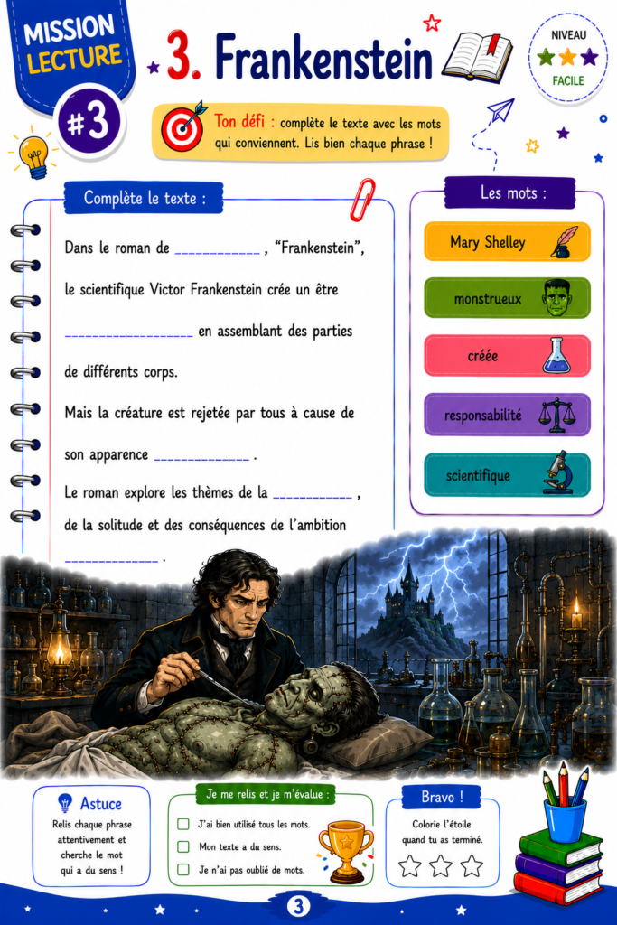 p3 frankenstein a